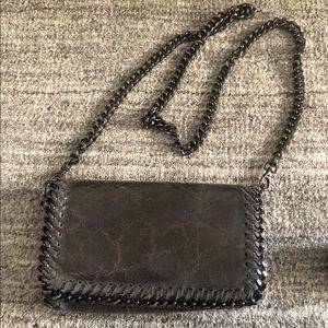 Crossbody Italian grey bag